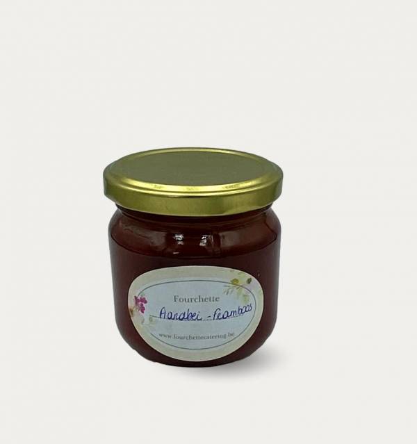 Aardbeien - framboos confituur
